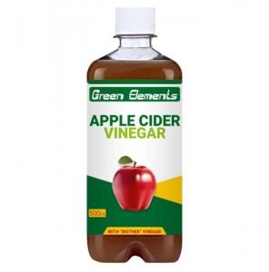Green elements apple cider vinegar with mother vinegar